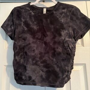 Women's Black Tie-Dye Top